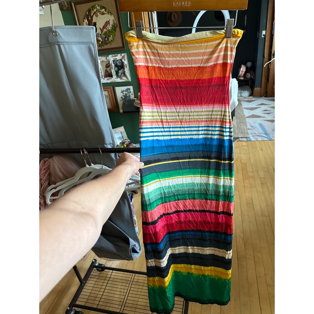 Alice + Olivia Delora Maxi Dress 2 Rainbow Reef Resort Vacation Cruise Beach - Picture 5 of 7